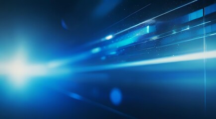 abstract blue light rays speed motion blur background, speed and motion blur over dark blue backgrou