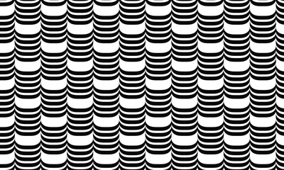Wall Mural - abstract simple repeatable black bracket pattern.