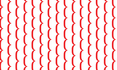 Wall Mural - abstract simple red vertical bracket wave pattern.