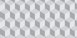 © MOHART PARK - Seamless abstract white and gray stripe rectangles hexagon type cube geometric pattern. modern square diamond mosaic pattern. retro ornament grid tiles and wallpaper used for background.