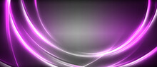 An Artistic Design Featuring A Waterinspired Pattern In Shades Of Purple, Violet, Magenta, And Electric Blue. The Background Is A Mix Of Glowing Lines And Circles In A Gray Color Scheme