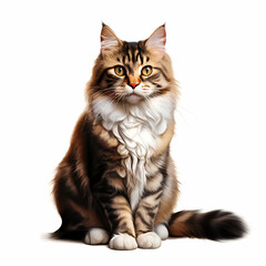 Naklejka na meble british cat isolated on white