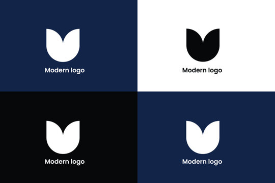 flower icon logo, letter d fashion company logo, letter c and flower icon logo, logomark, brandmark