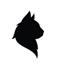 Sticker - The silhouette of a domestic cat.
