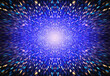 © imarginarium - Quantum particle collision explosion concept, fractal energy center.
