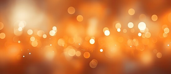 Poster - An abstract background with orange light bokeh providing ample copy space for images