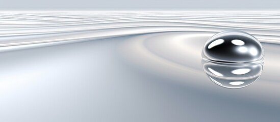 Fototapete - An image with a silver background providing ample space for copying