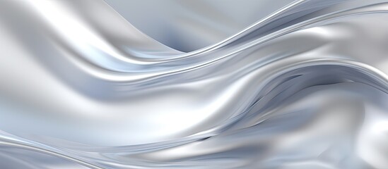 Fototapete - A silver backdrop with copy space image