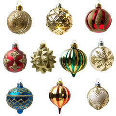 Canvas Print - set of christmas ornaments