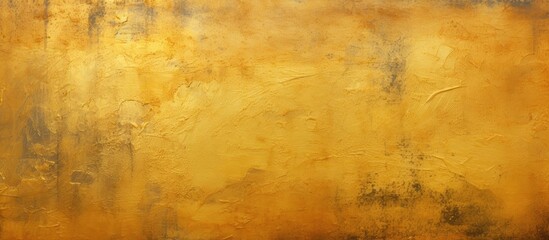 Poster - A textured concrete wall with a vibrant gold paint finish perfect for showcasing copy space in images