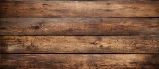 Poster - Top view of a copy space image showcasing an aged and rustic wooden surface such as a table or floor