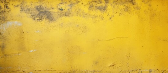 Aufkleber - Yellow concrete wall with a textured surface serving as a vibrant backdrop for the copy space image