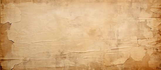 Wall Mural - An aged and torn paper background with a textured appearance offers ample copy space for images