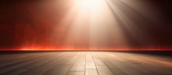 Poster - Unique sunlight background with a spotlight like reflection shining between the walls creating a captivating copy space image