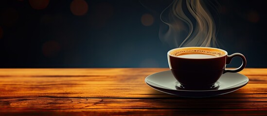 Poster - A cup of coffee with copy space for an image