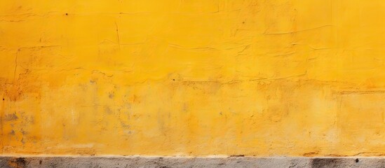Leinwandbilder - Yellow concrete wall with a textured surface serving as a vibrant backdrop for the copy space image