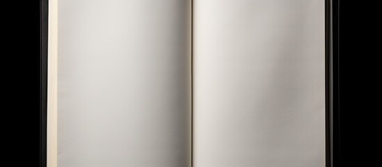 Fototapete - A notebook with a white background is displayed as a copy space image
