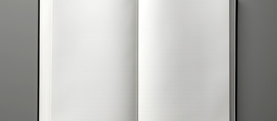 Fototapete - A notebook with an opened page clear and ready for content offering ample space for writing or drawing