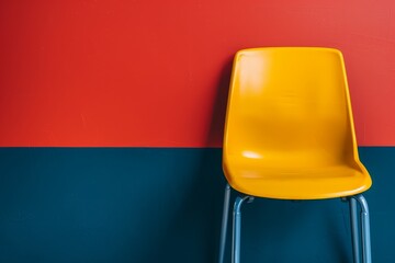 Sticker - Vibrant modern chair against colorful backdrop