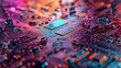 © Alex Alex - Abstract background with technology circuit board texture. Electronic motherboard illustration. Communication and engineering concept.
