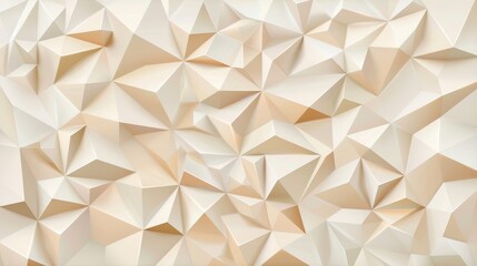 Wall Mural - White triangles, geometric pattern with polygons on modern background