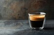 © kardaska - Glass cup with espresso coffee.