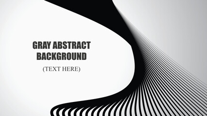 Gray abstract background with curve line vector image illustration for backdrop or wallpaper 