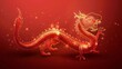 © f12prod - dragon on red background