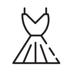 Poster - Clothes Dress Lady Line Icon