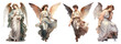 © Rawpixel.com - Vintage painting of angel png cut out element set