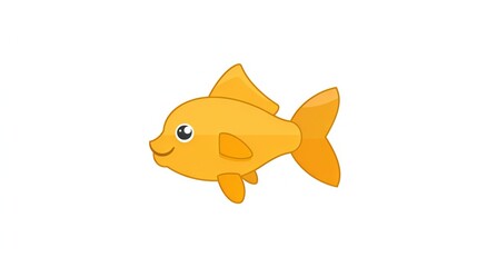 Wall Mural -   A yellow fish with a big smile on its face and a big smile on its face