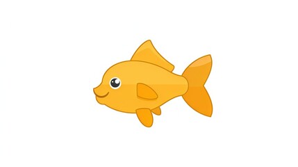 Canvas Print -   A yellow fish with a big smile on its face and a big smile on its face