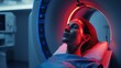 © Tahir AI - Radiation therapy session for resilient cancer patient.