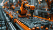 Mass production of high-tech processors and semiconductors on an assembly line