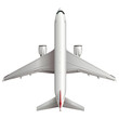 © charich - white airplane topview dicut png