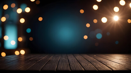  Artifical Intelligence generated bokeh abstract light background. Festive Background With