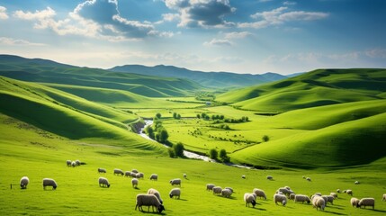 Wall Mural - cows on the meadow.