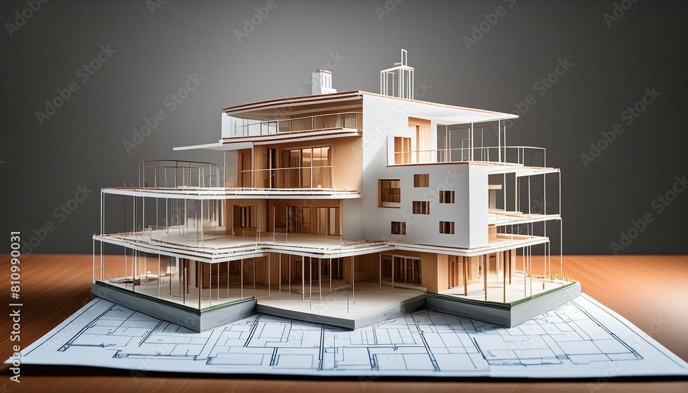 infrastructure building design model highlighting the essence of ...