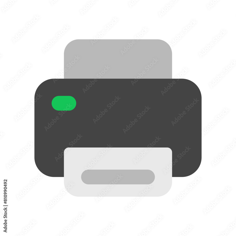 Editable vector print printer icon. Part of a big icon set family. Perfect for web and app interfaces, presentations, infographics, etc