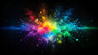 abstract splatter colorful background