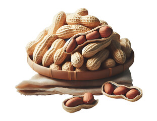 Peanuts  on Transparent Background