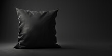 Blank Black Pillow Cushion Ready For