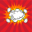 Comic book explosion. Explosion boom, smoke and explode vector illustration