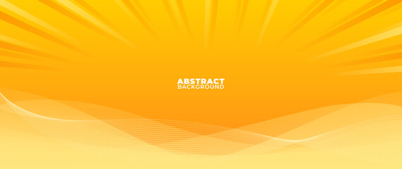 Abstract background with a wave pattern and combined with a pop art pattern at the top with a bright yellow color.