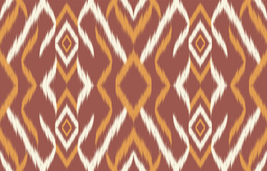  Ethnic abstract ikat art. Aztec ornament print. geometric ethnic pattern seamless  color oriental.  Design for background ,curtain, carpet, wallpaper, clothing, wrapping, Batik, vector illustration.