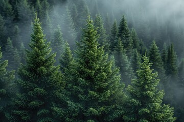 Wall Mural - beautiful green forest on a sunny day professional photography