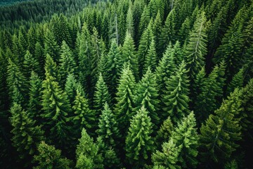 Wall Mural - beautiful green forest on a sunny day professional photography