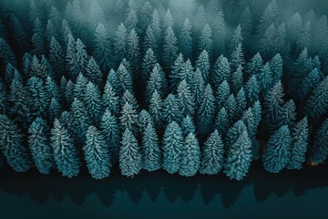 Wall Mural - beautiful green forest on a sunny day professional photography