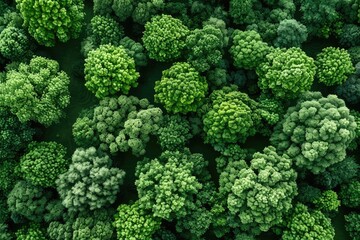 Wall Mural - beautiful green forest on a sunny day professional photography