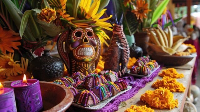 Ecuador s Day of the Deceased is celebrated with Guaguas de pan y colada morada traditional Ecuadorian bread and purple corn drink figures